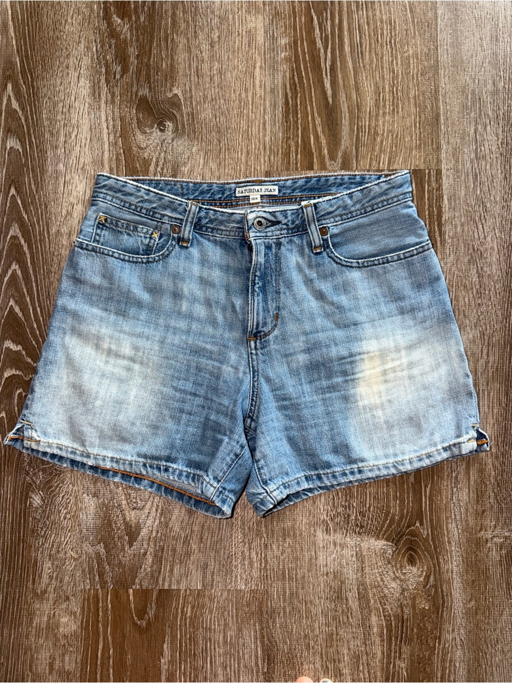 vintage Y2K Polo Ralph Lauren Women's Light Blue Denim Shorts
